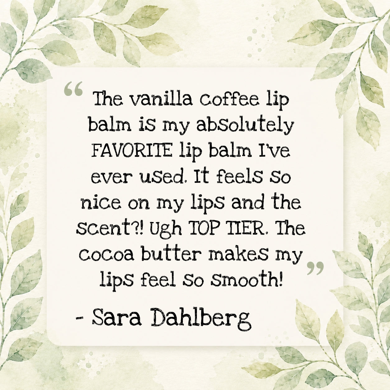 Vanilla Coffee Lip Balm ☕️