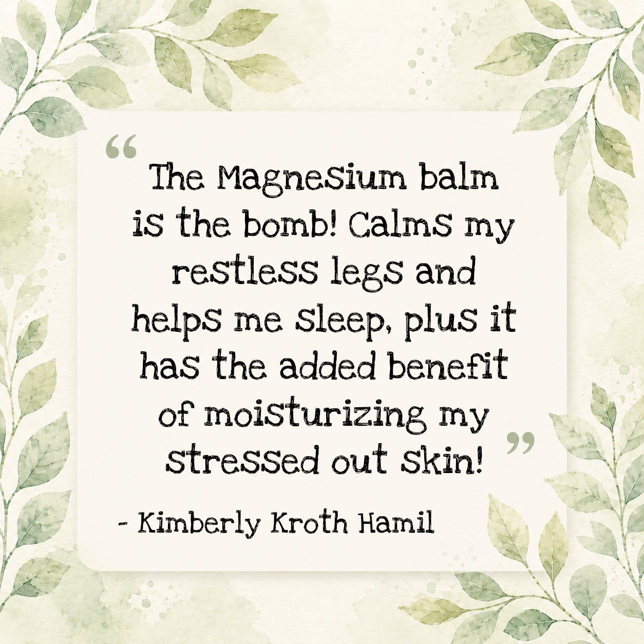 Magnesium Butter 🤍