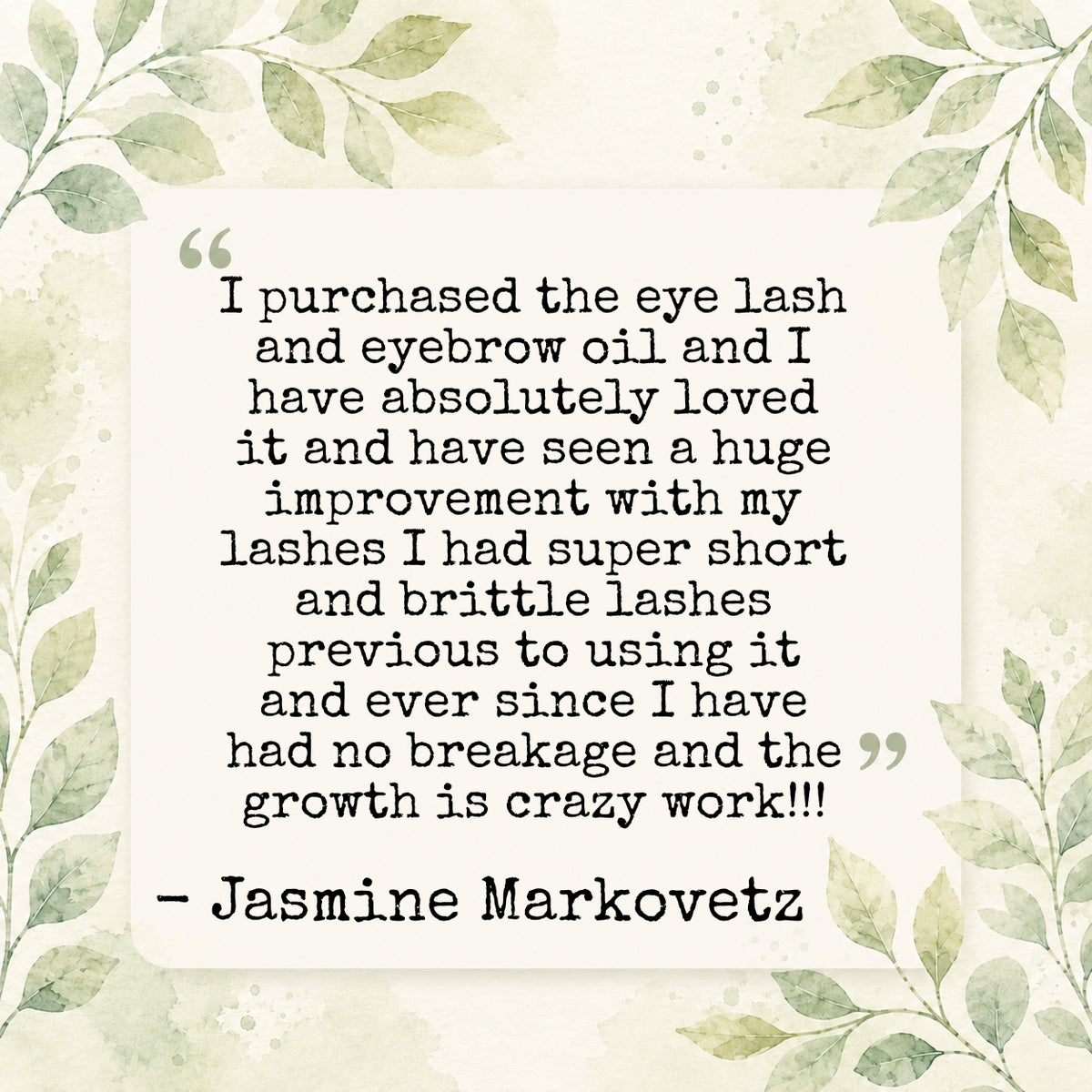 Lash & Brow Growth Oil 🖤