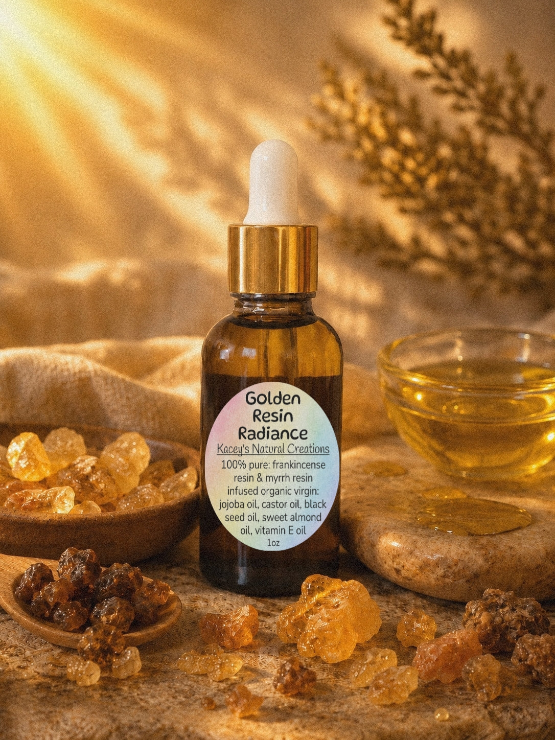 Golden Resin Radiance ✨