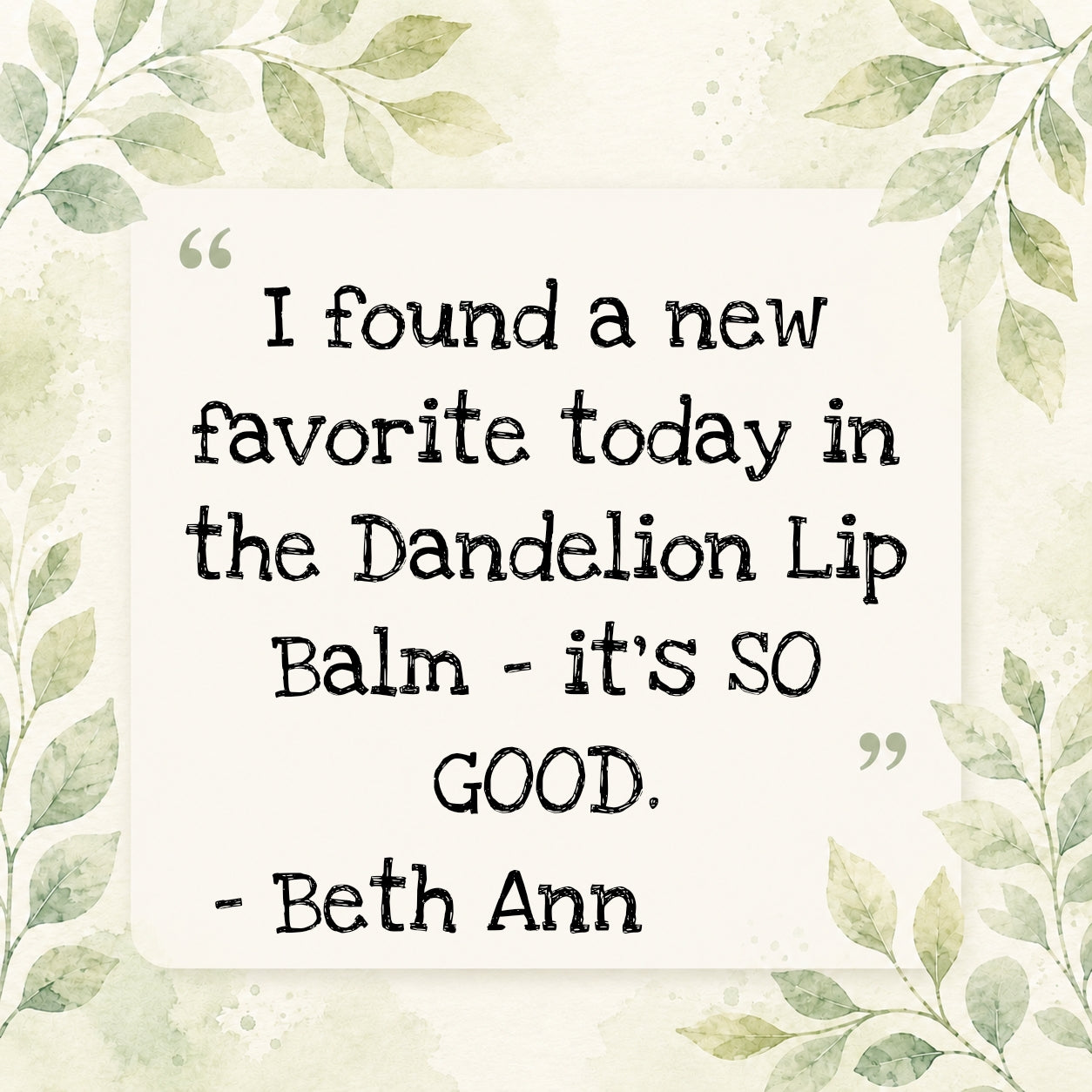 Dandelion Lip Balm 🌼