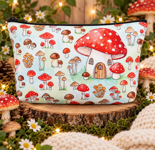 Mushroom Cosmetic Bags 🍄