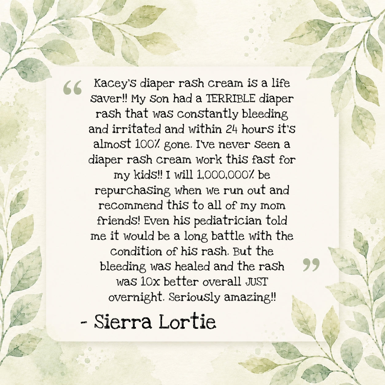 Diaper Rash Cream 👶🏼