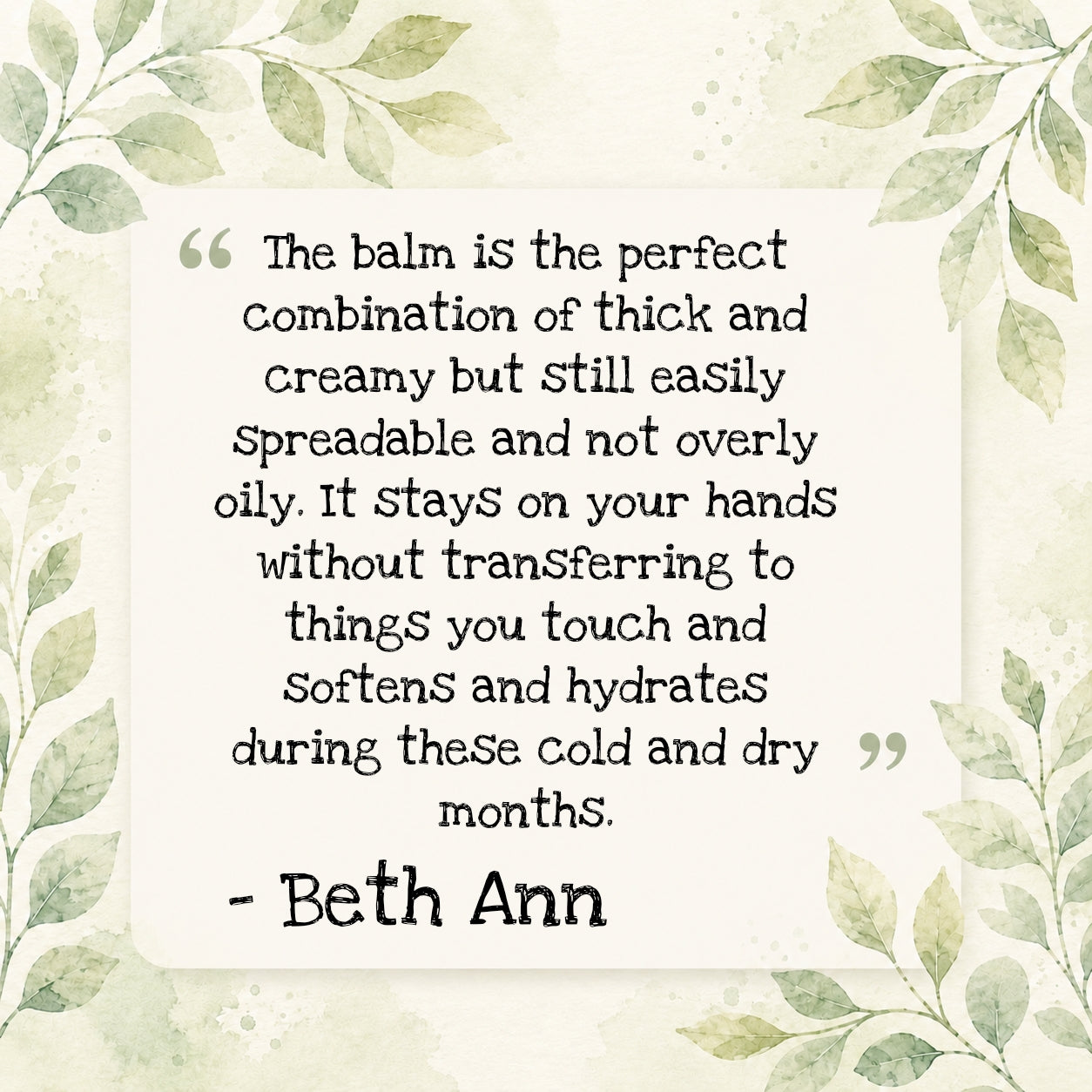 Winter Skin Balm ❄️