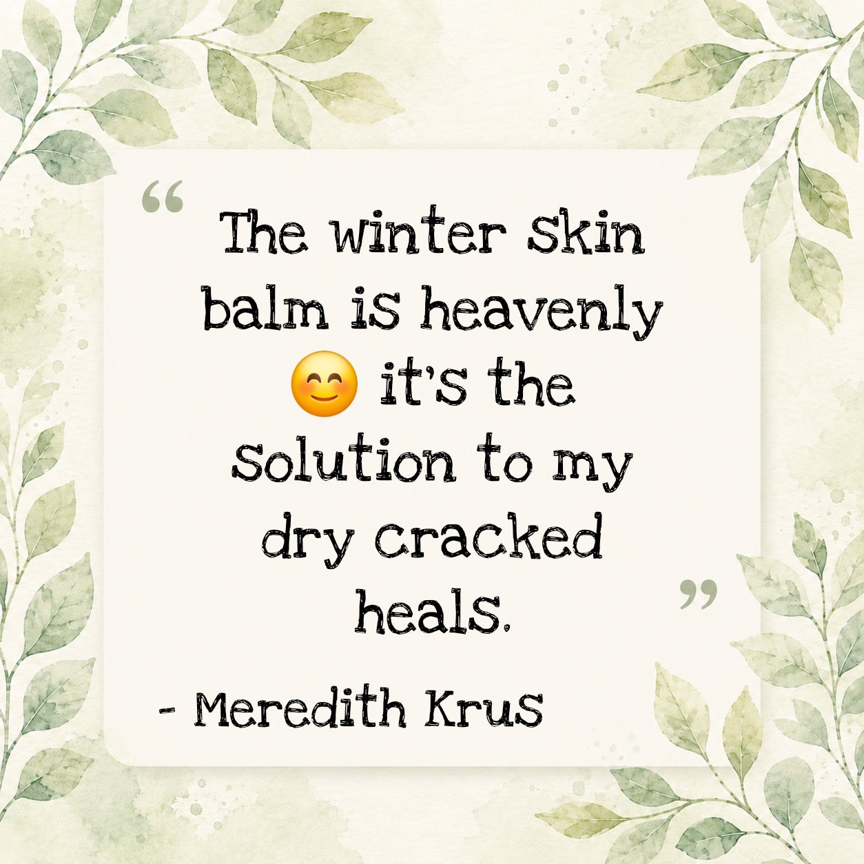 Winter Skin Balm ❄️