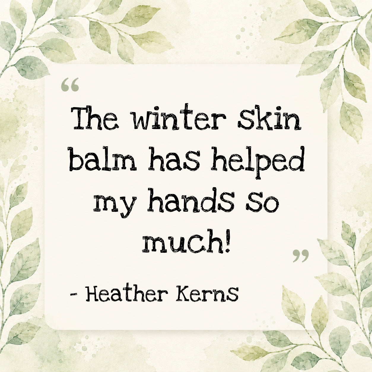 Winter Skin Balm ❄️